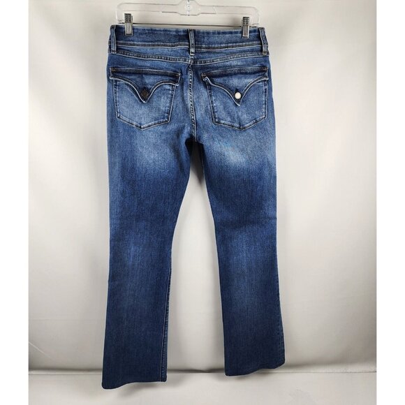 Hudson Jeans Womens 29x32 Blue Beth Baby Bootcut Denim Flap Pocket - Picture 7 of 11